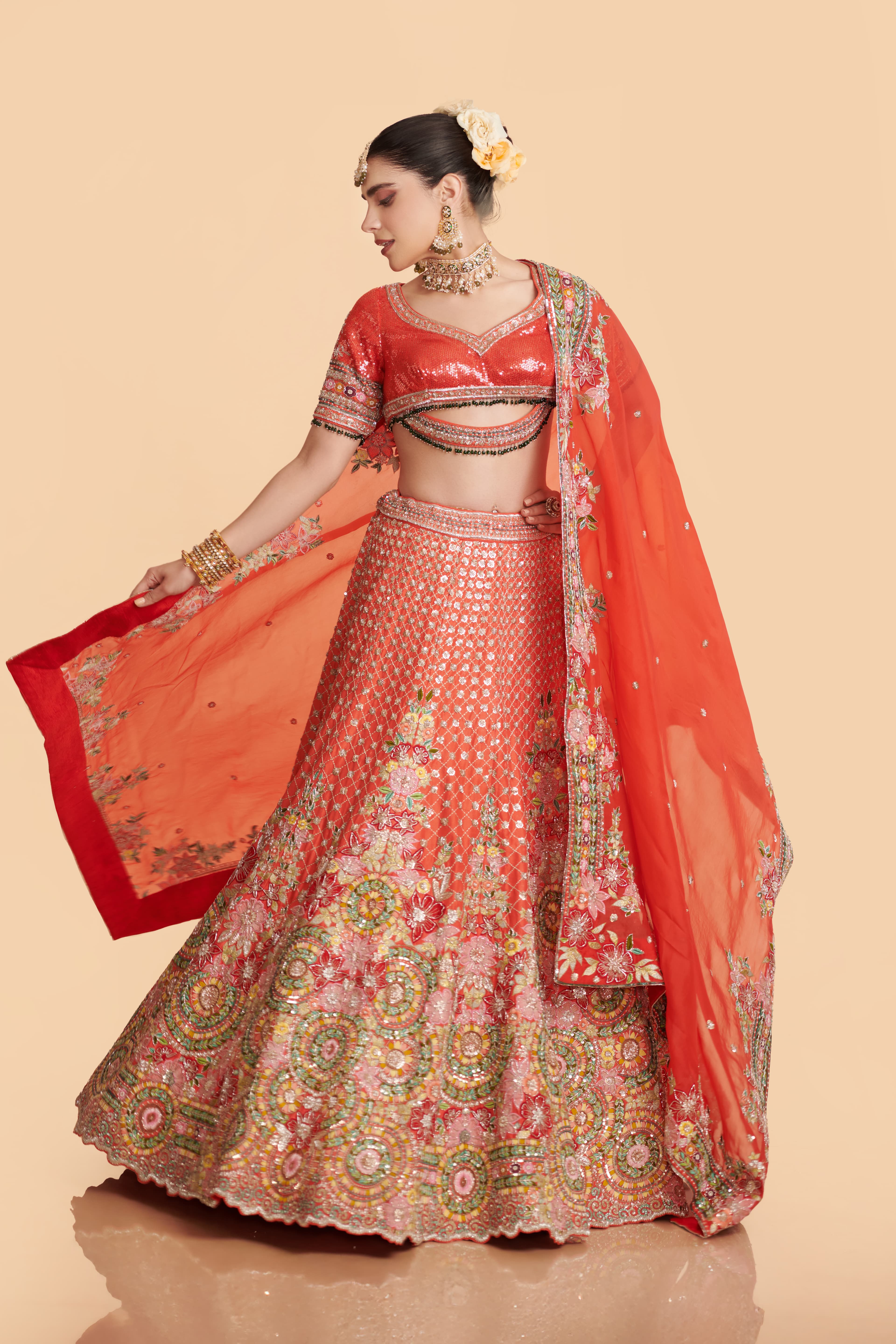 Lehenga with blouse and dupatta AS/L/020