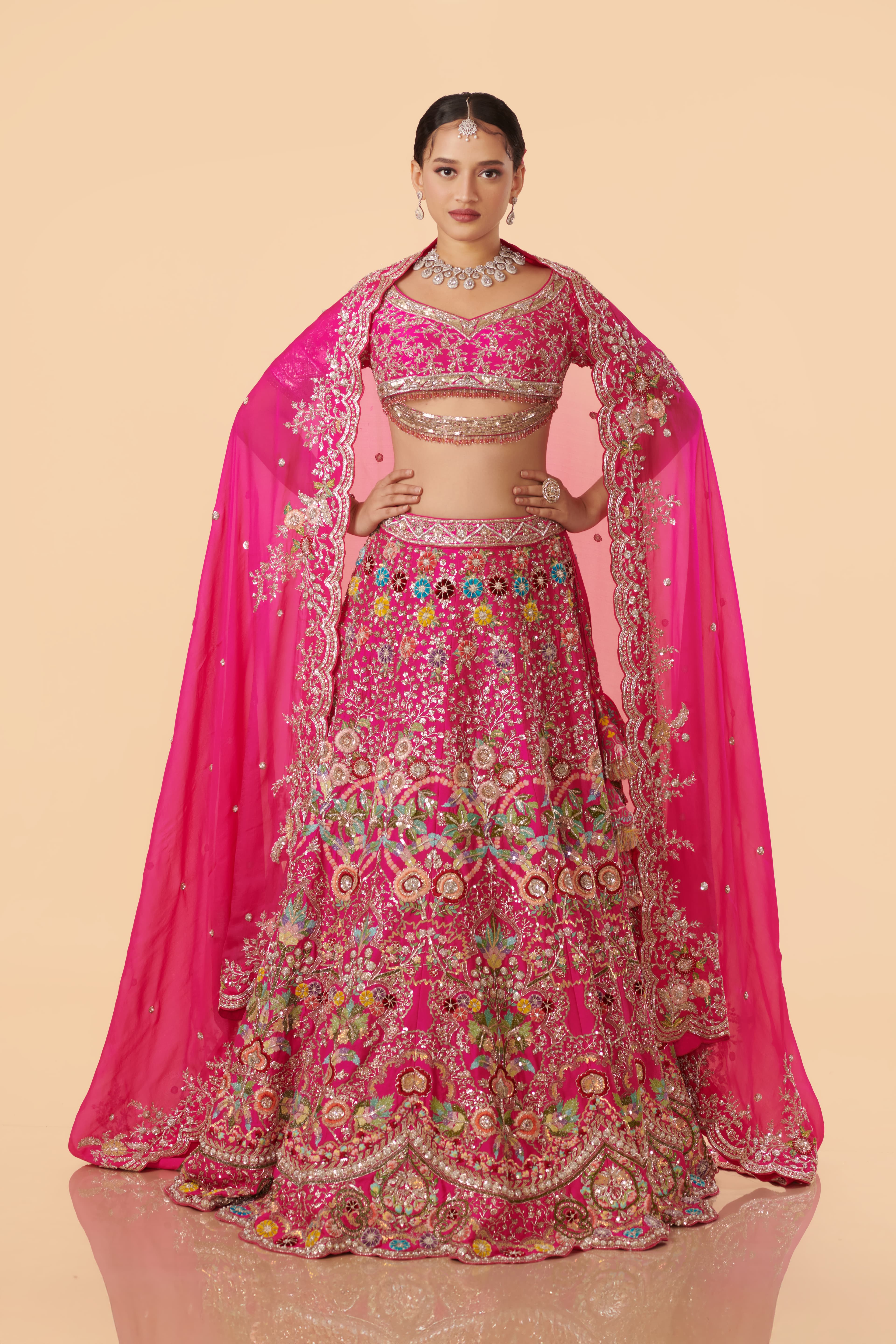 Lehenga with blouse and dupatta AS/L/029