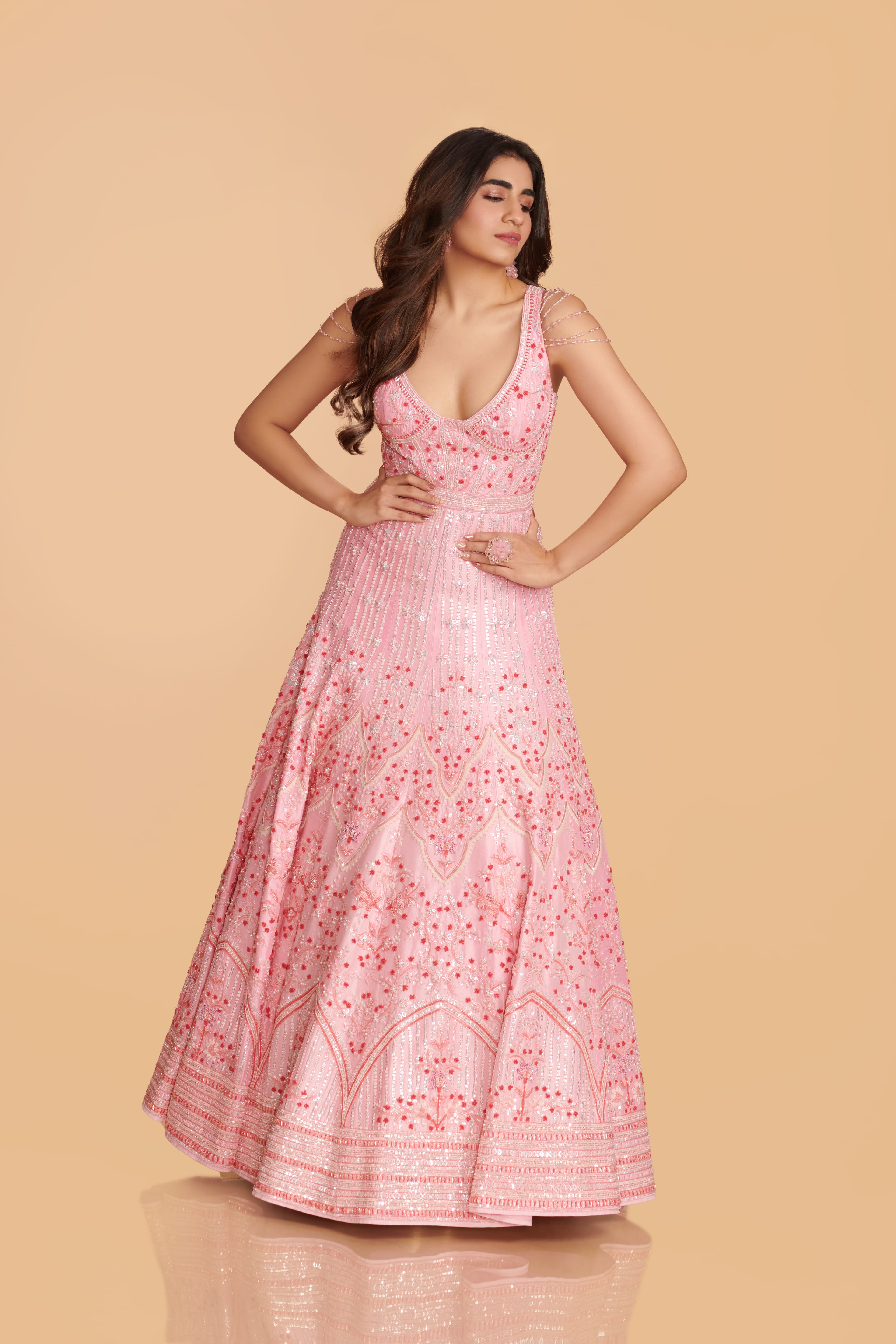 Gown and dupatta AS/D/036